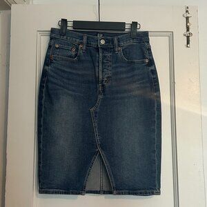 Gap Stretch Denim Pencil skirt - Size 2P